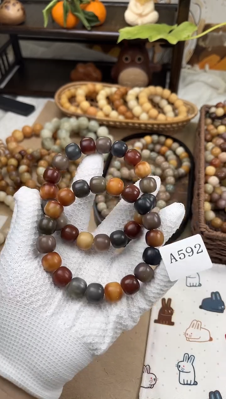 手串菩提根/象牙果a592 卡14 干磨万圣家族孔一般