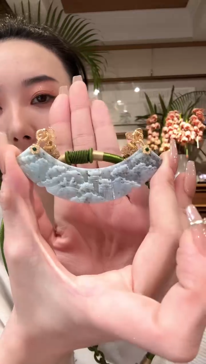 【闪购商品】翡翠颈饰未镶嵌国风