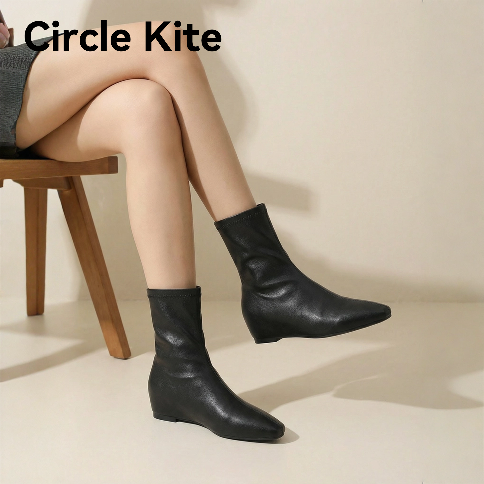 【首尔博主靴】尖头百搭极简风气质短靴瘦瘦靴【退货有运补】