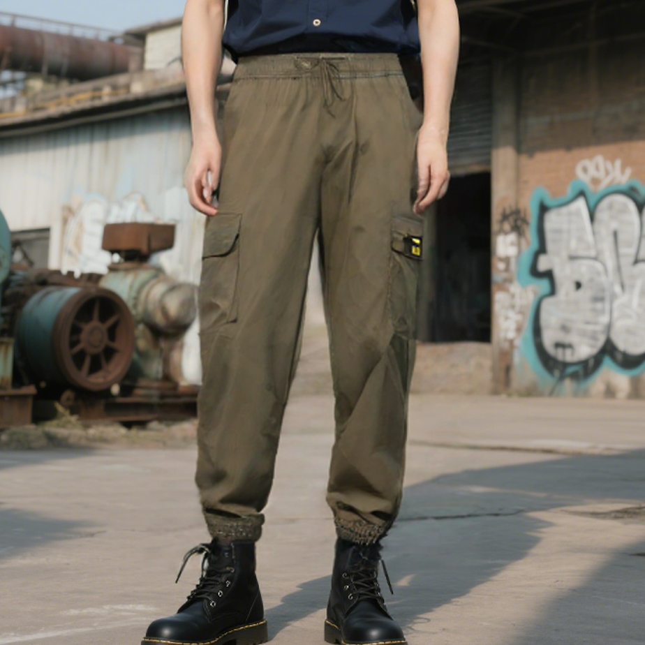 男士休闲裤潮流束脚工装长裤8722315M012