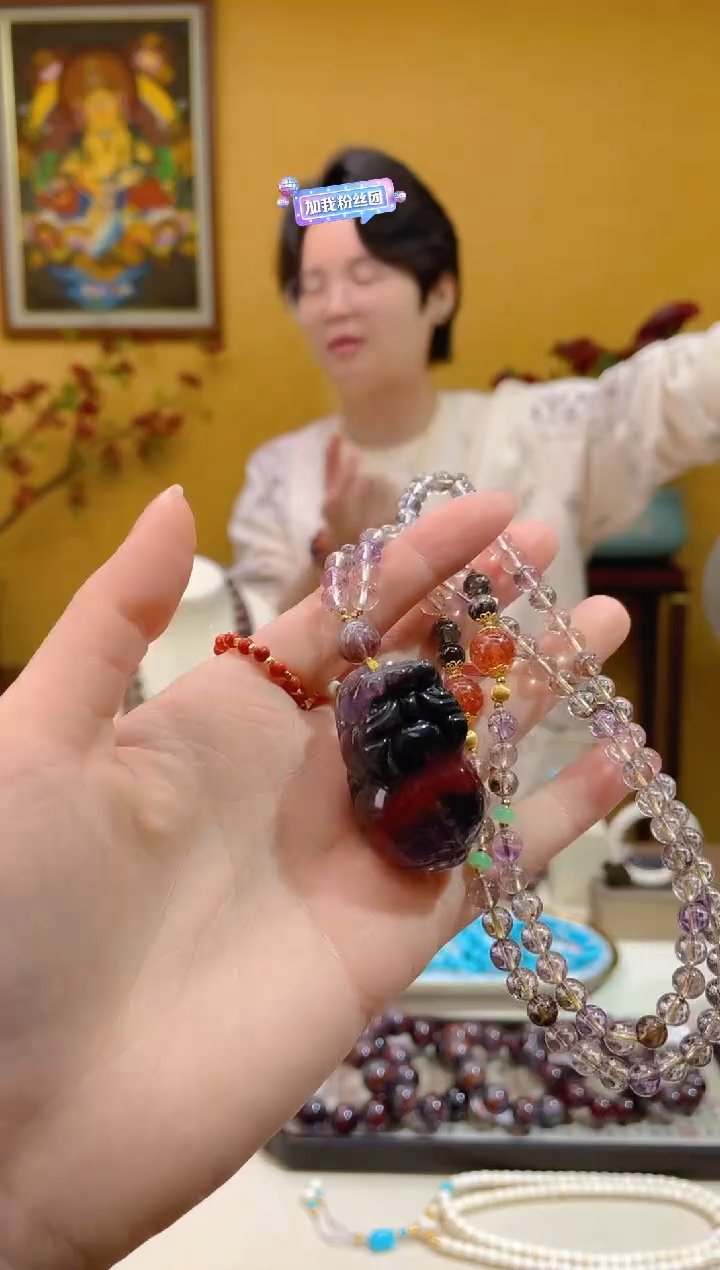 【闪购商品】水晶颈饰18K金镶嵌8@@ZY50111048