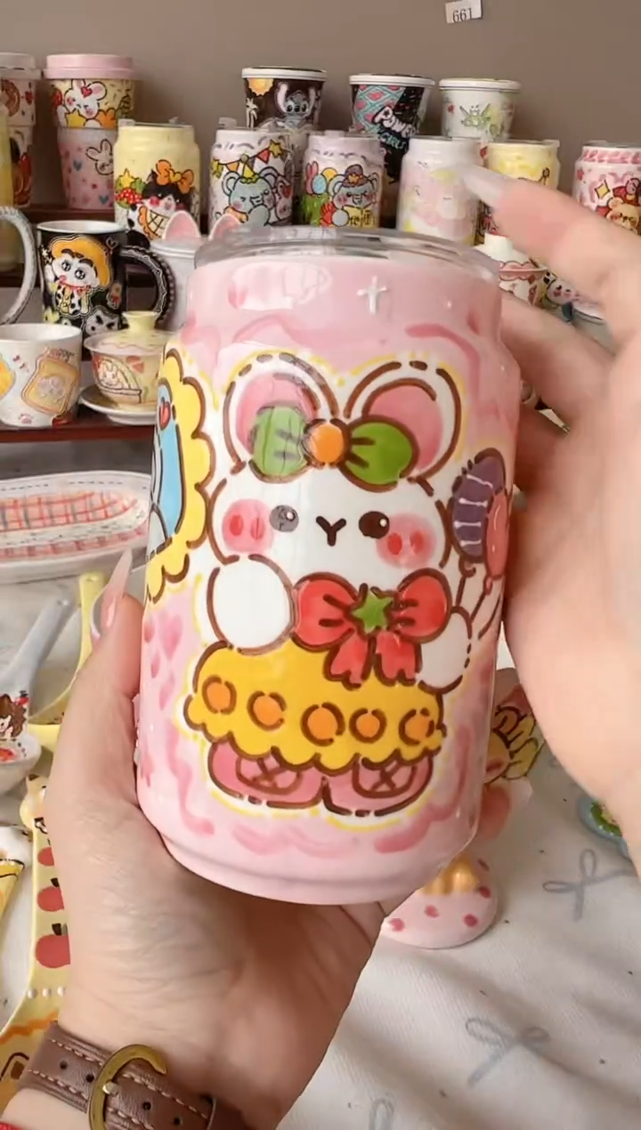 摆件陶?***✿景德镇陶瓷手绘微瑕