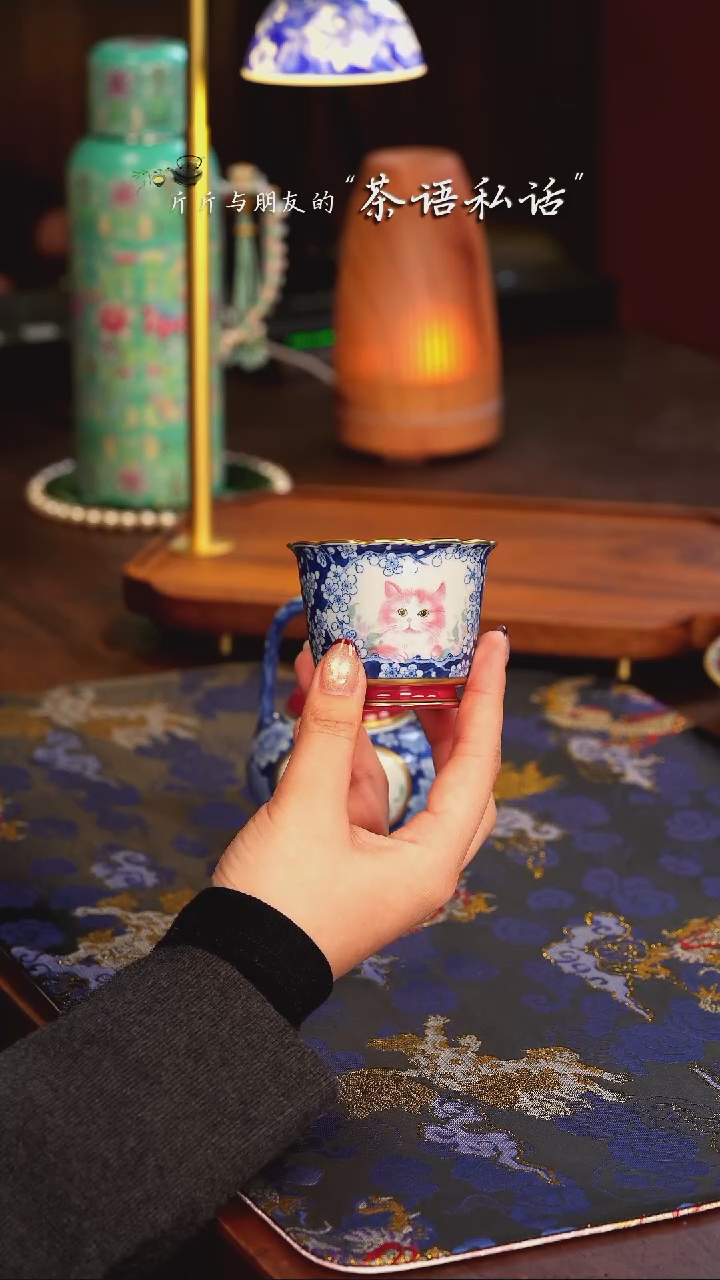 【闪购商品】华隐堂   玫瑰花   猫咪  单杯