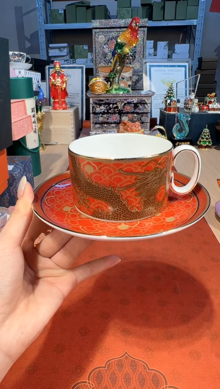 【闪购商品】杯141自然写生-东方帝国杯碟