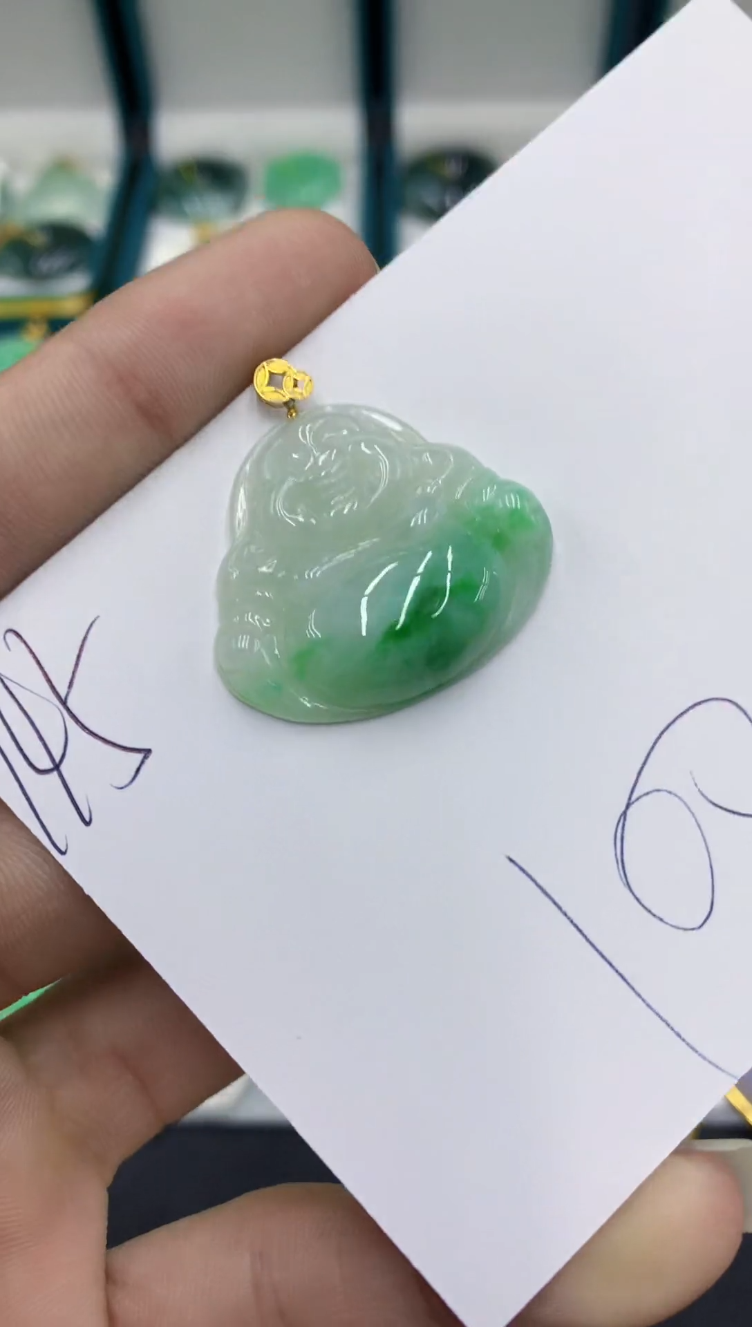 【闪购商品】翡翠颈饰18K金镶嵌翡翠