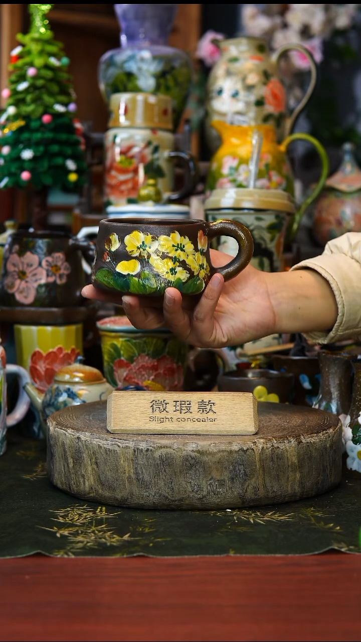 花瓶/杯子/碗微瑕146景德镇手工高温釉下彩