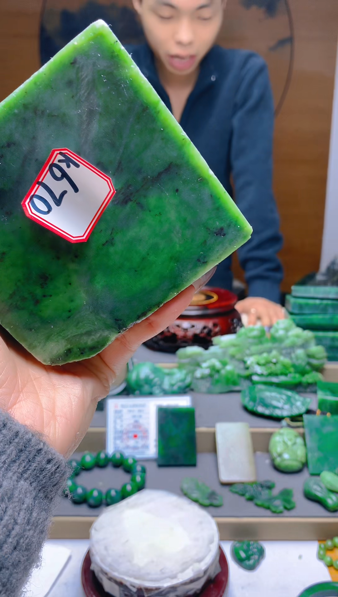 【闪购商品】和田玉（碧玉）珠宝半成品未镶嵌1