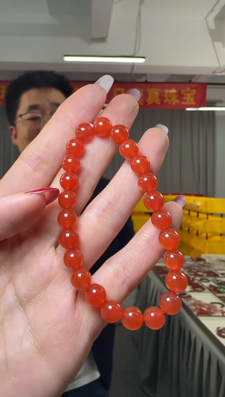 【闪购商品】南红玛瑙手串未镶嵌南红玛瑙单圈手串7.5-8mm