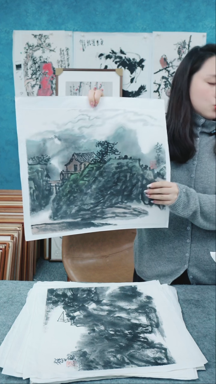 【闪购商品】国画郑志超老师棉布画