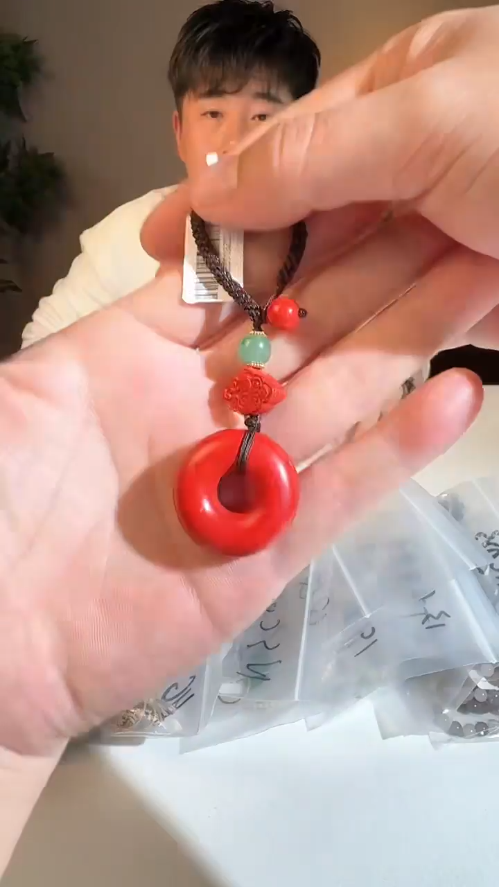 【闪购商品】玛瑙/玉髓甜甜圈未镶嵌甜甜圈朱砂包挂