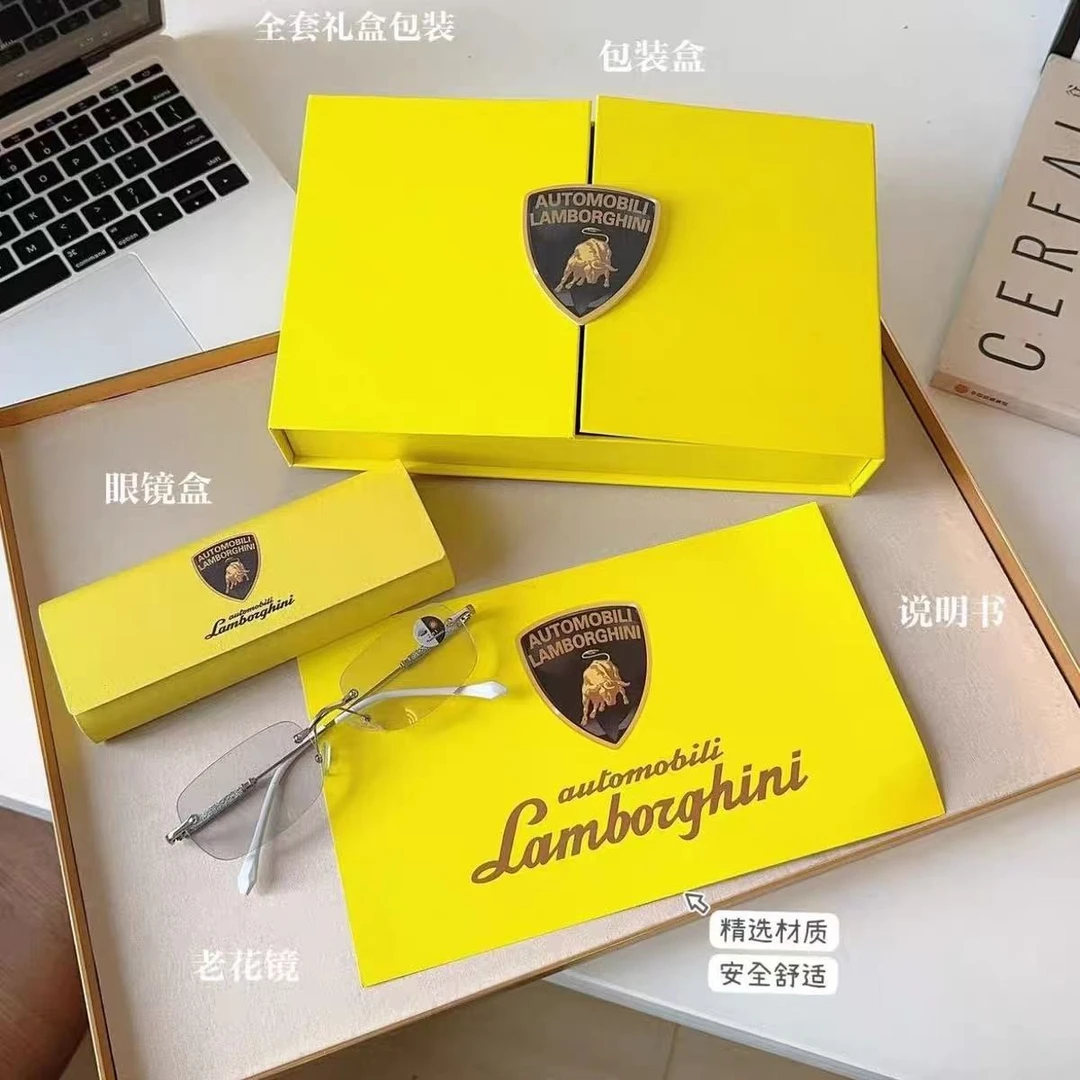 Automobili Lamborghini变色防蓝光老花镜自动变焦100--500度W7