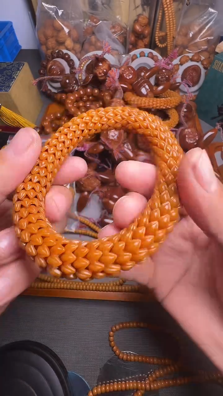 手串橄榄核猴头莲花