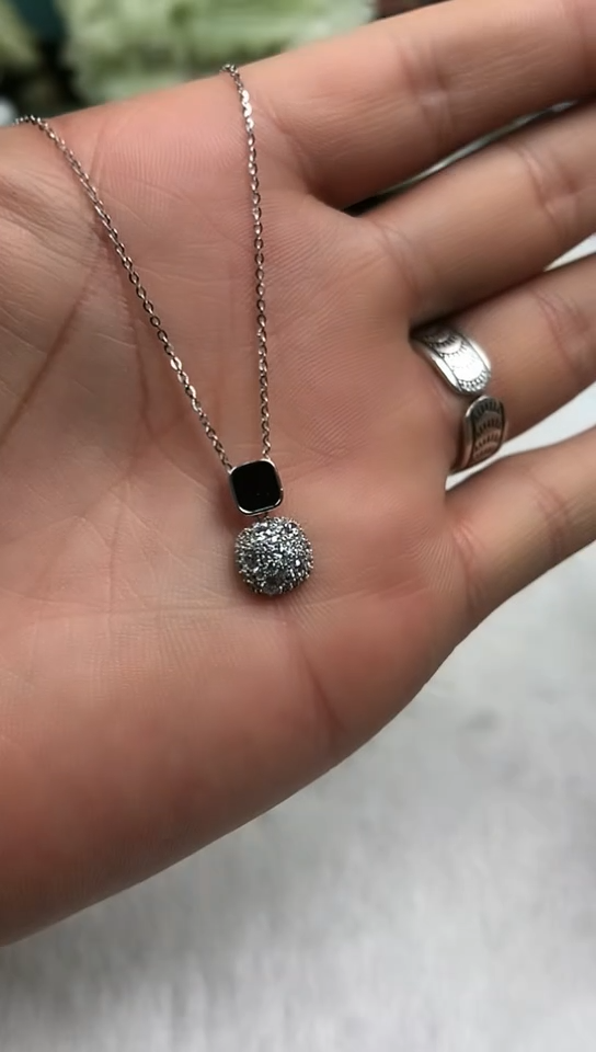 【闪购商品】锆石以实物为准银S925镶嵌项链