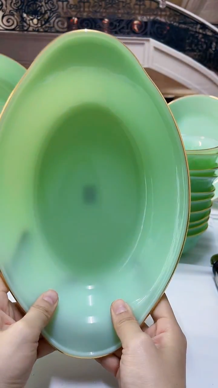 【闪购商品】·10英寸船型玉瓷yupan1个【贝美】