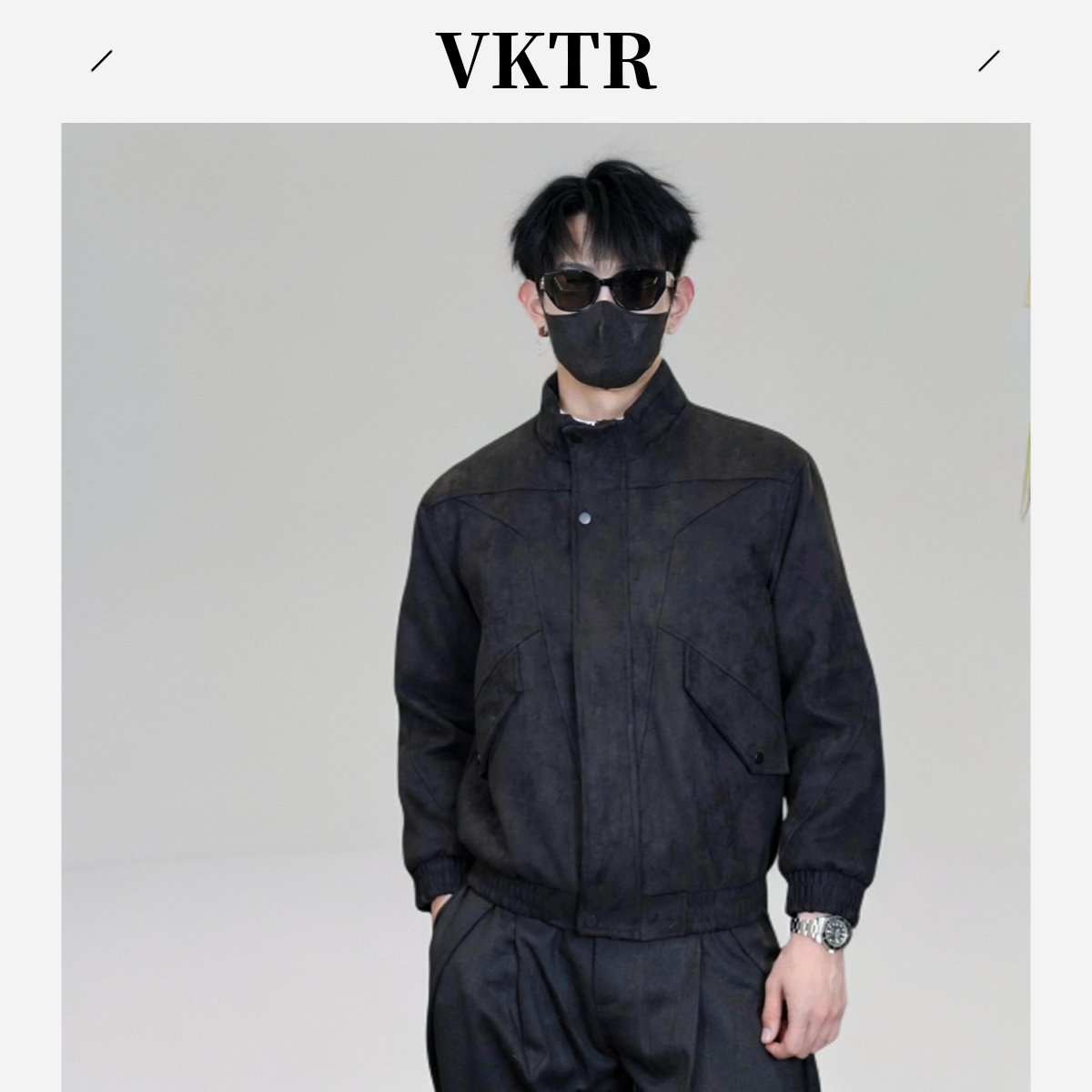 户外羊羔绒防风男冬季棉衣解构高领三防棉服秋冬男士休闲情侣连帽