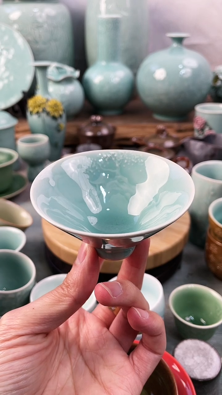 【闪购商品】山水 特价 微瑕 慧仙青瓷