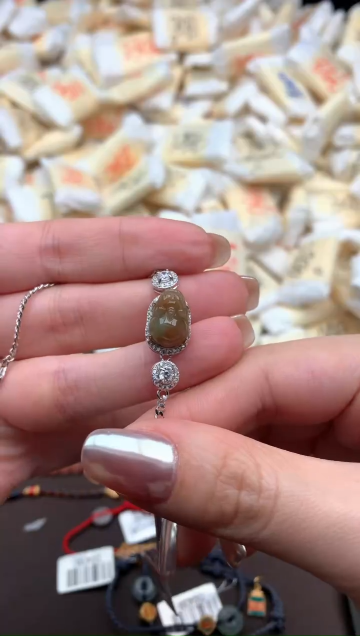 【闪购商品】翡翠手链银S925镶嵌一