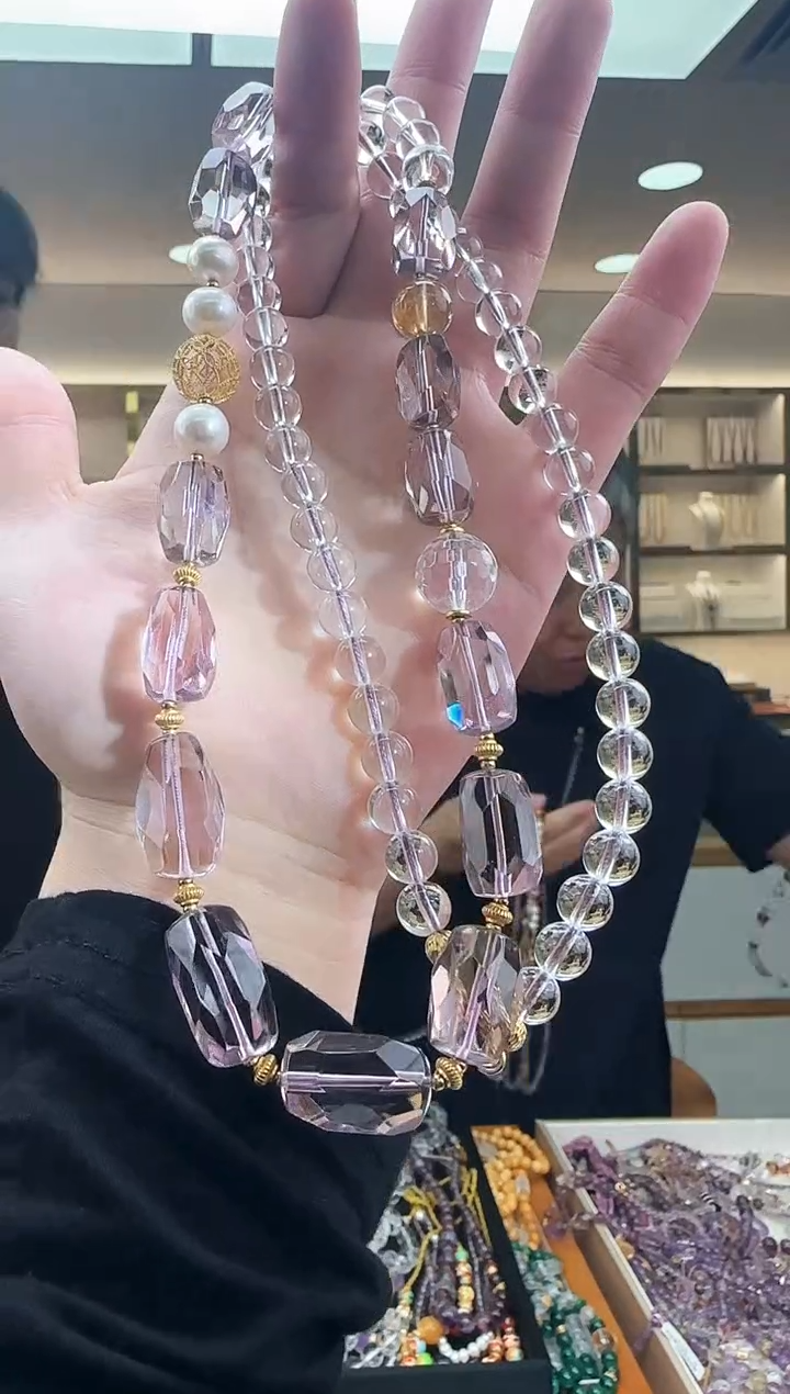【闪购商品】水晶项链库存有限售完即止银S925镶嵌 