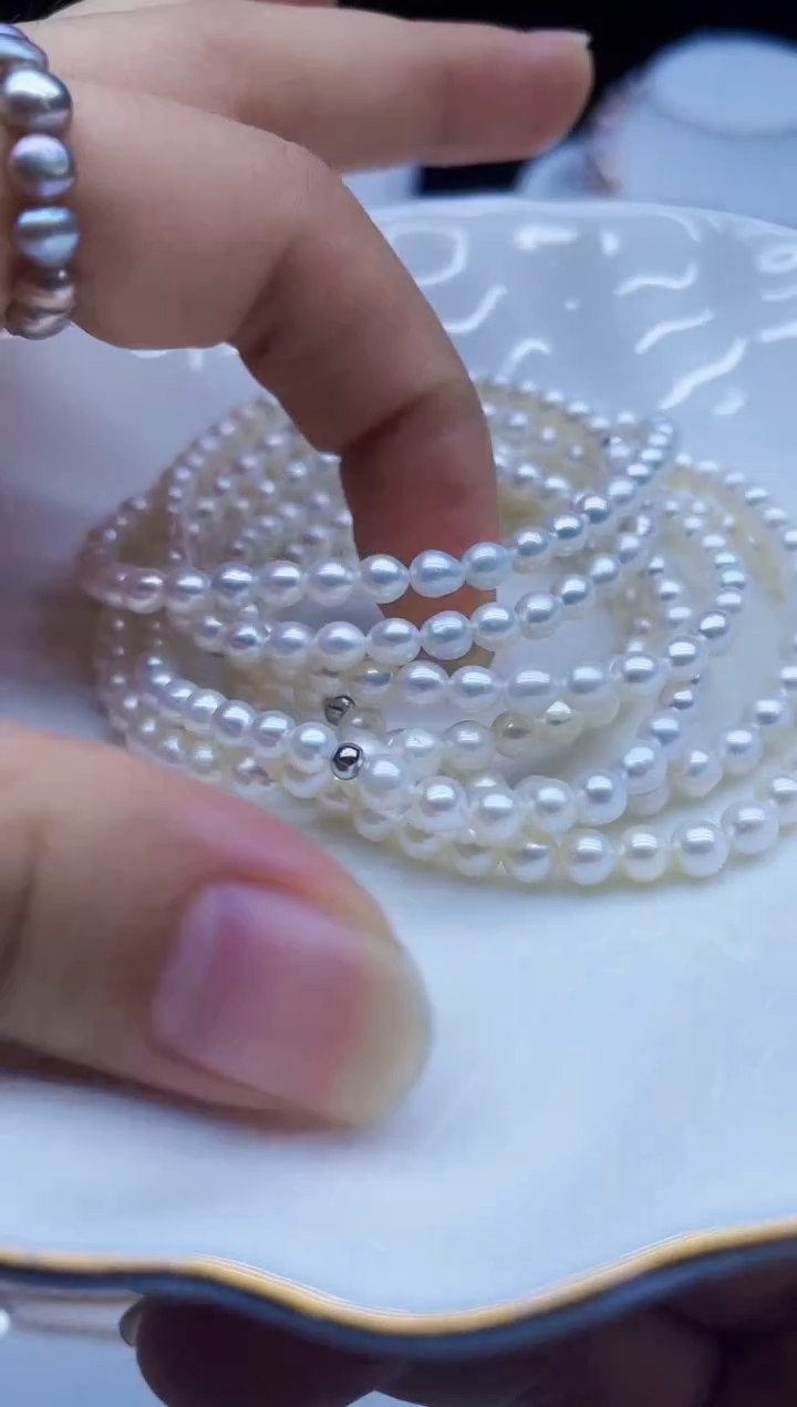 未镶嵌手链淡水珍珠手链多样性发其一
