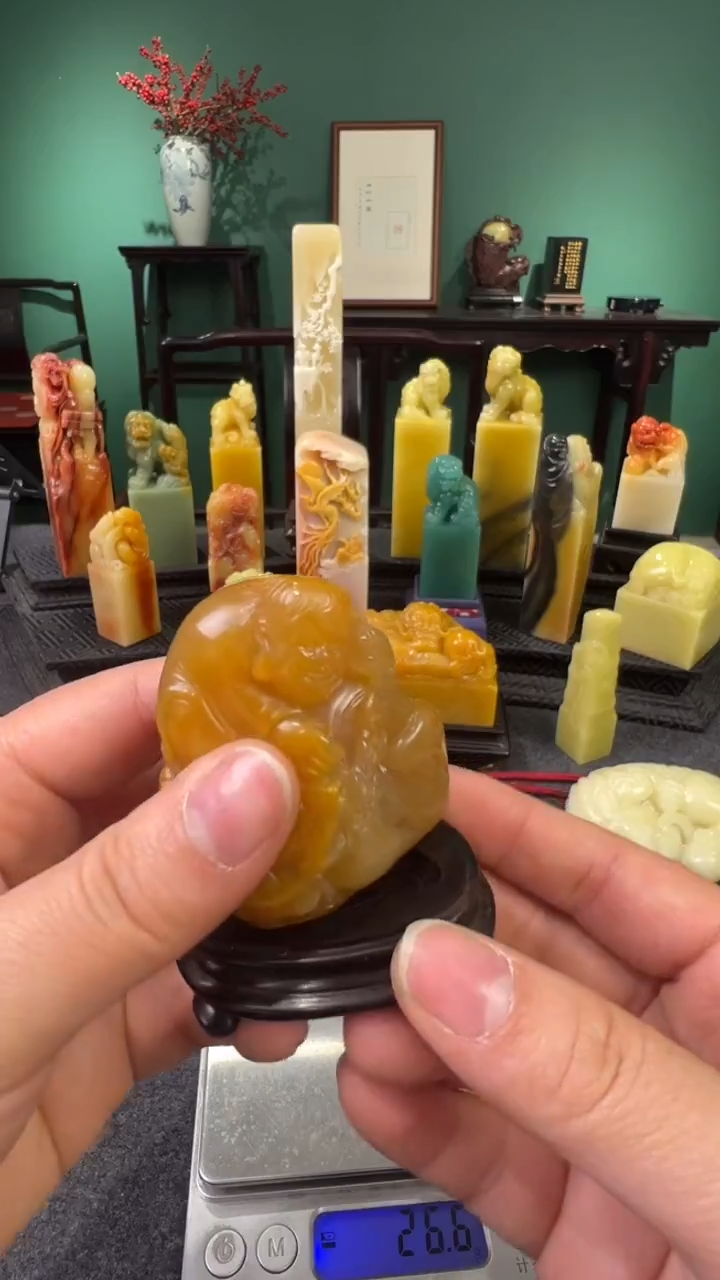 【闪购商品】田黄石麦芽糖刘海西金蟾