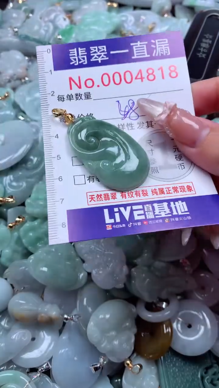 吊坠(不含链)未镶嵌翡翠4818