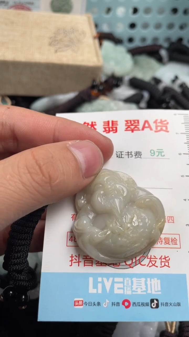 翡翠未镶嵌吊坠(不含链)1
