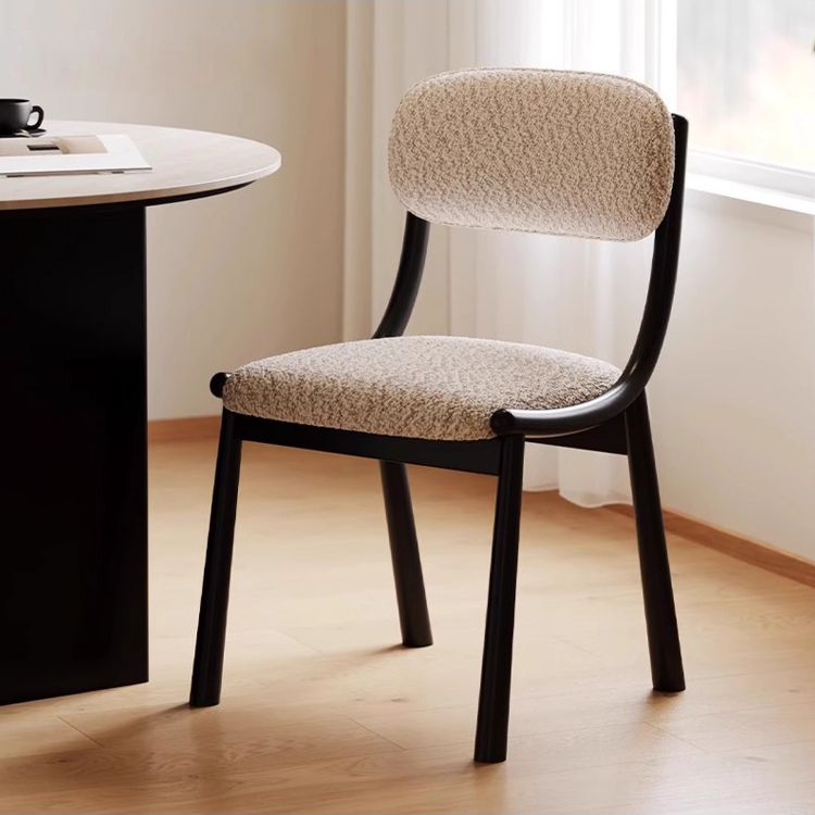 中古法式餐椅家用设计师肖恩椅北欧靠背椅子餐厅软包休闲椅