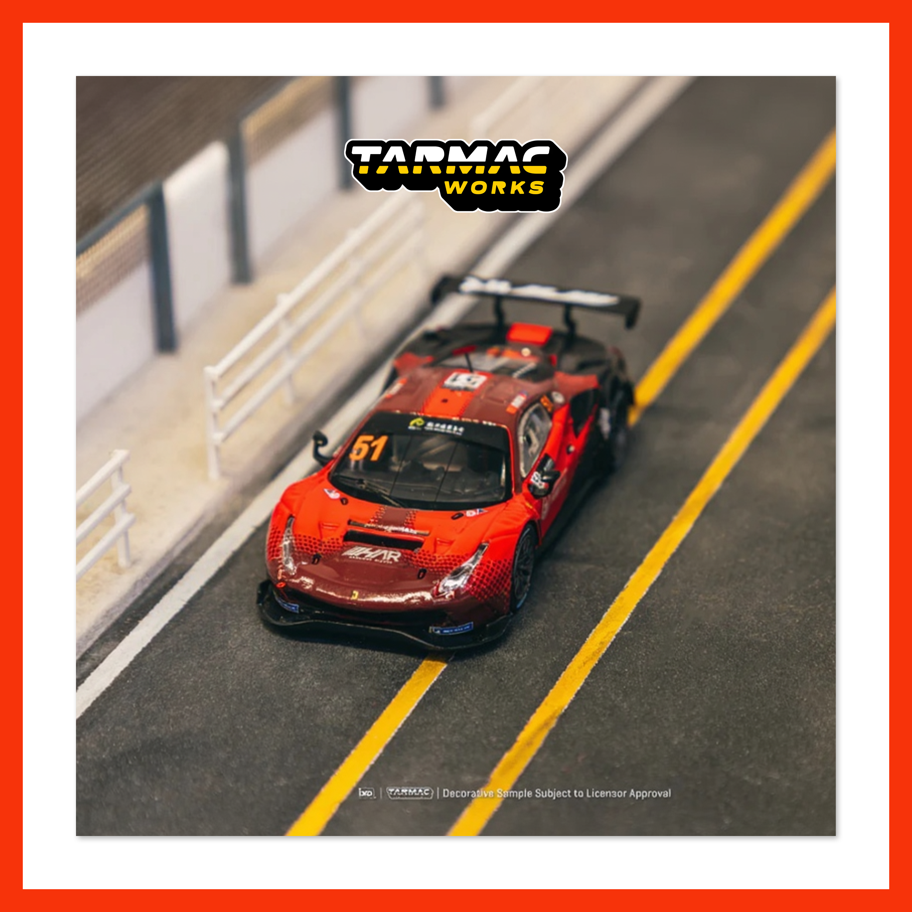 Tarmac X iXO法拉利 488 GT3 澳门 GT 杯 2022 #51 1:64合金车模