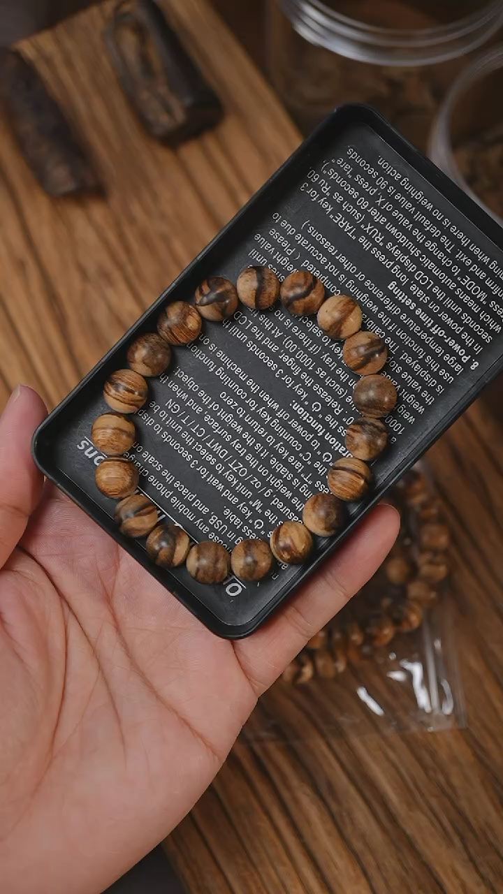 【闪购商品】沉香手串越南芽庄虎纹沉香1.1/12克多