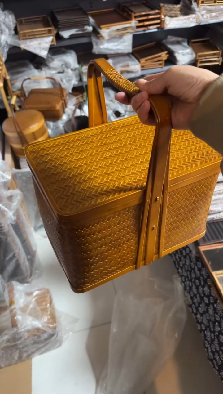 【闪购商品】闪购商品特价竹编提篮一个