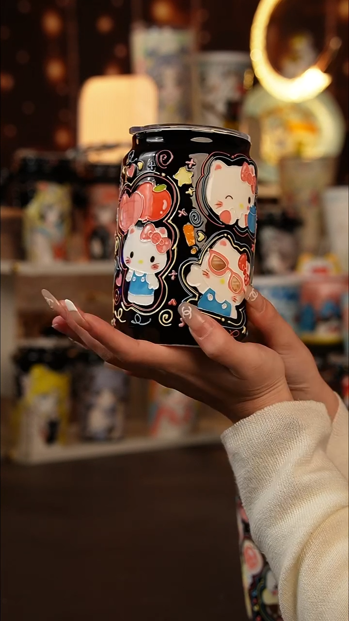 (玉泥）景德镇手工手绘文创陶瓷杯