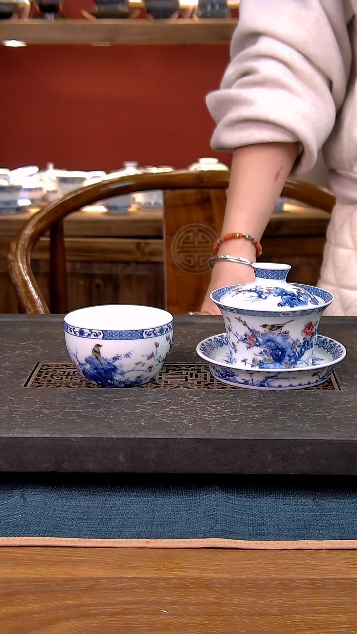 简装家用款件套 白瓷陶瓷茶具