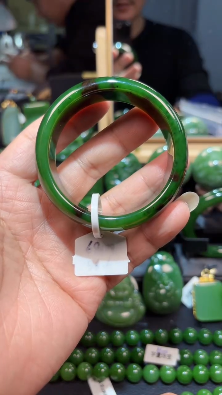 【闪购商品】和田玉（碧玉）手镯未镶嵌1