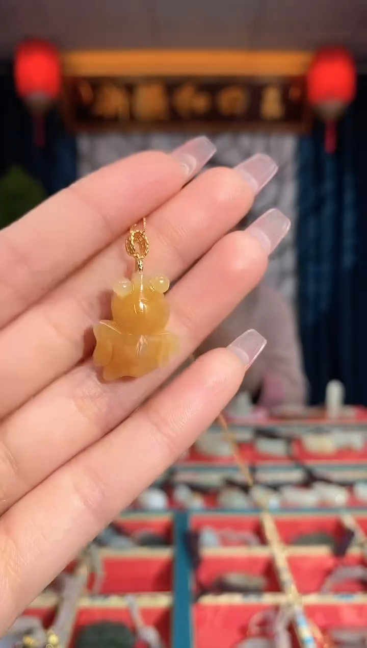 【闪购商品】和田玉颈饰银S925镶嵌锦鲤