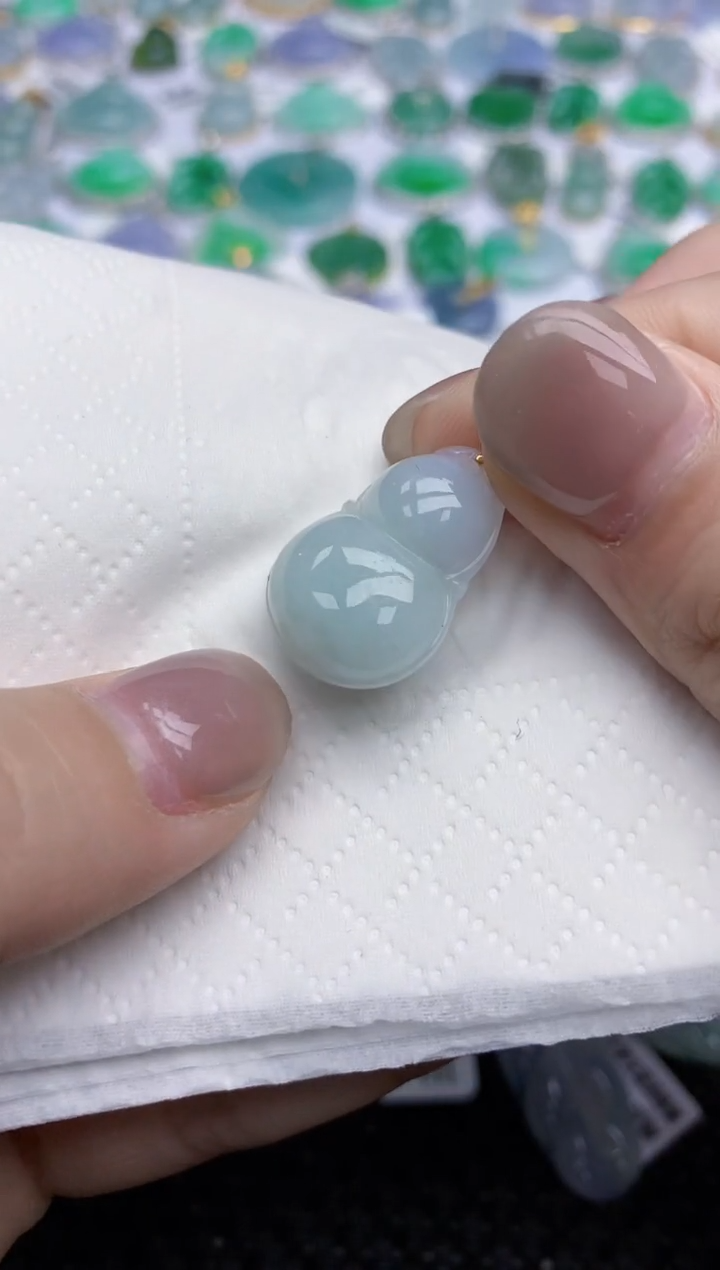 【闪购商品】翡翠颈饰18K金镶嵌天然翡翠A货