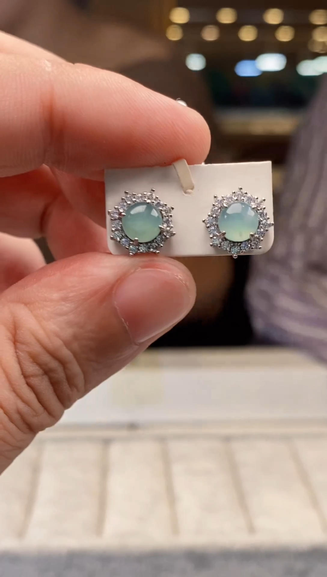 翡翠未镶嵌耳钉天然翡翠拍一发一多样性发货