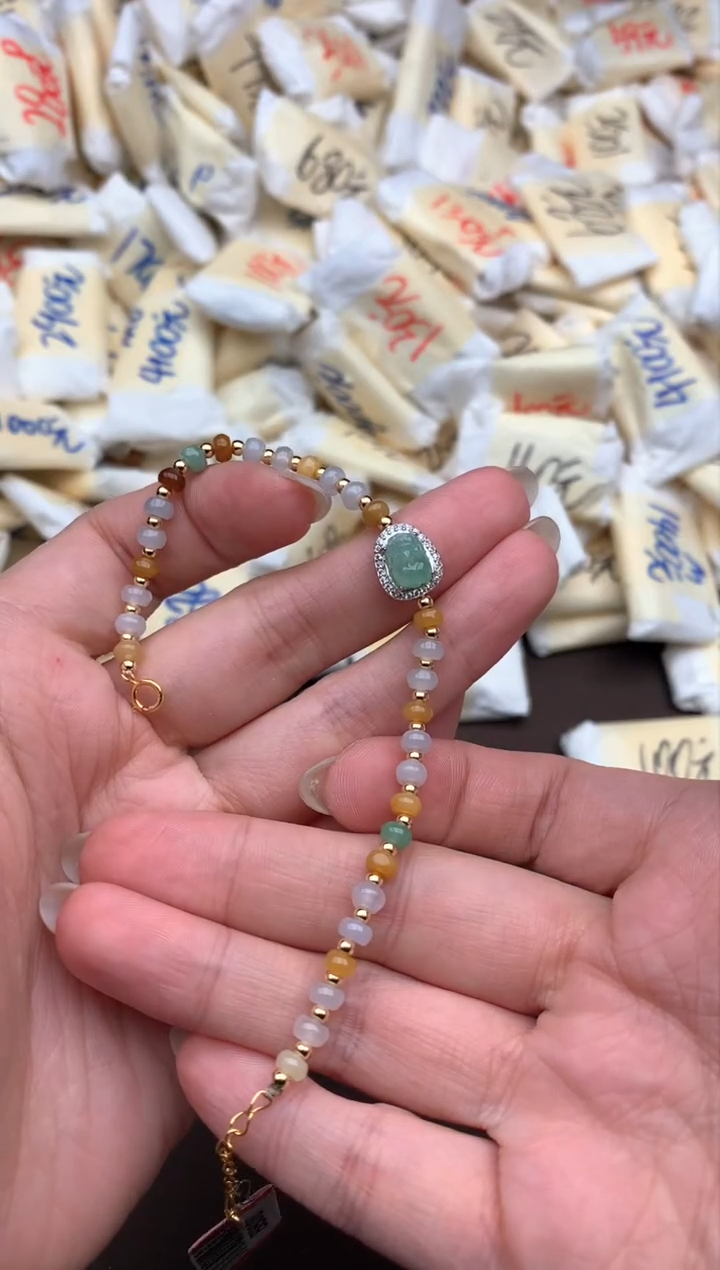 【闪购商品】翡翠手链银S925镶嵌一