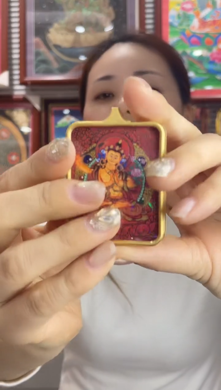 吊坠纯手绘唐卡（非质量问题 不退不换） 文殊