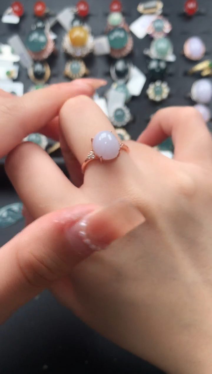 【闪购商品】翡翠戒指银S925镶嵌521414