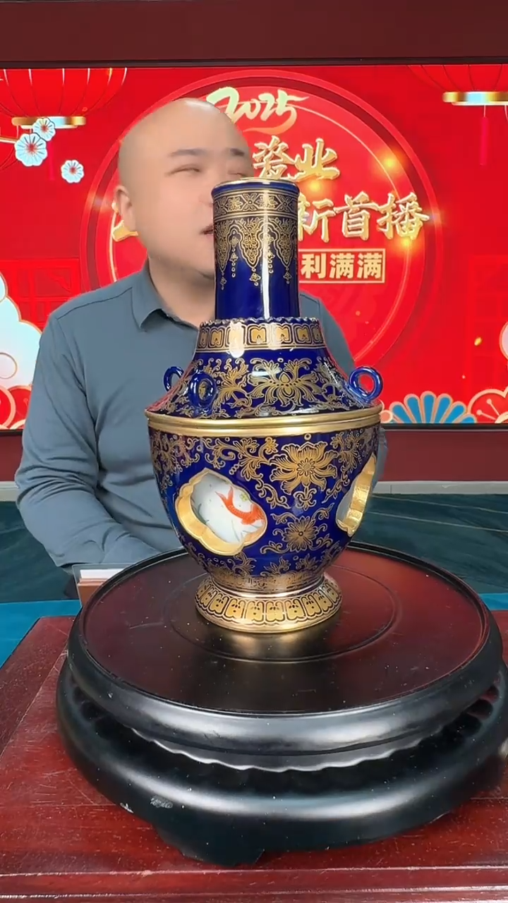 【闪购商品】摆件景德镇陶瓷  童义春 流水12