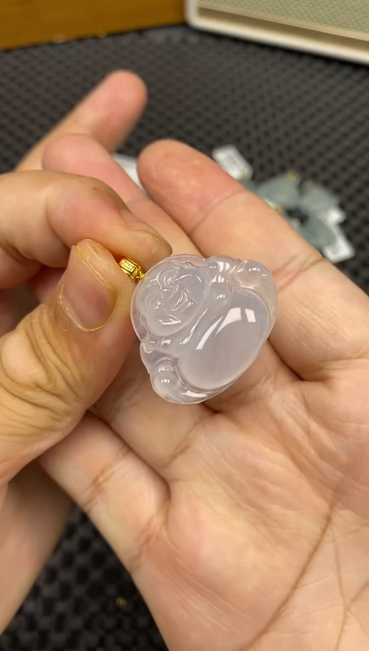 【闪购商品】翡翠吊坠(不含链)18K金镶嵌56996