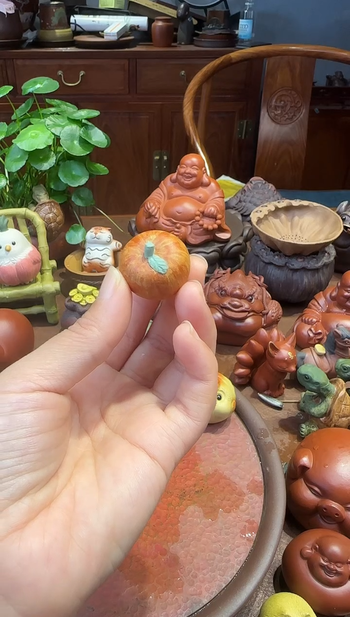 紫砂茶宠紫砂全手工苹果