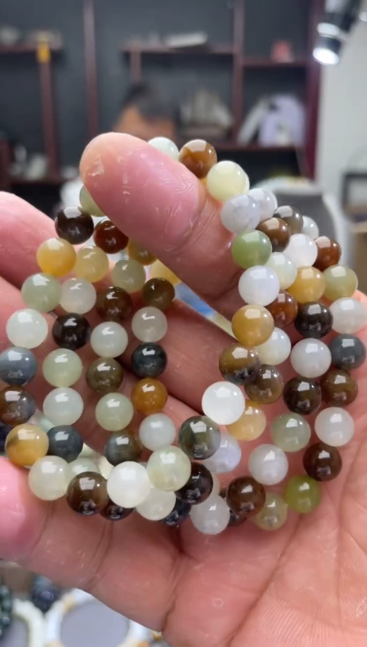 未镶嵌手串和田玉卡8