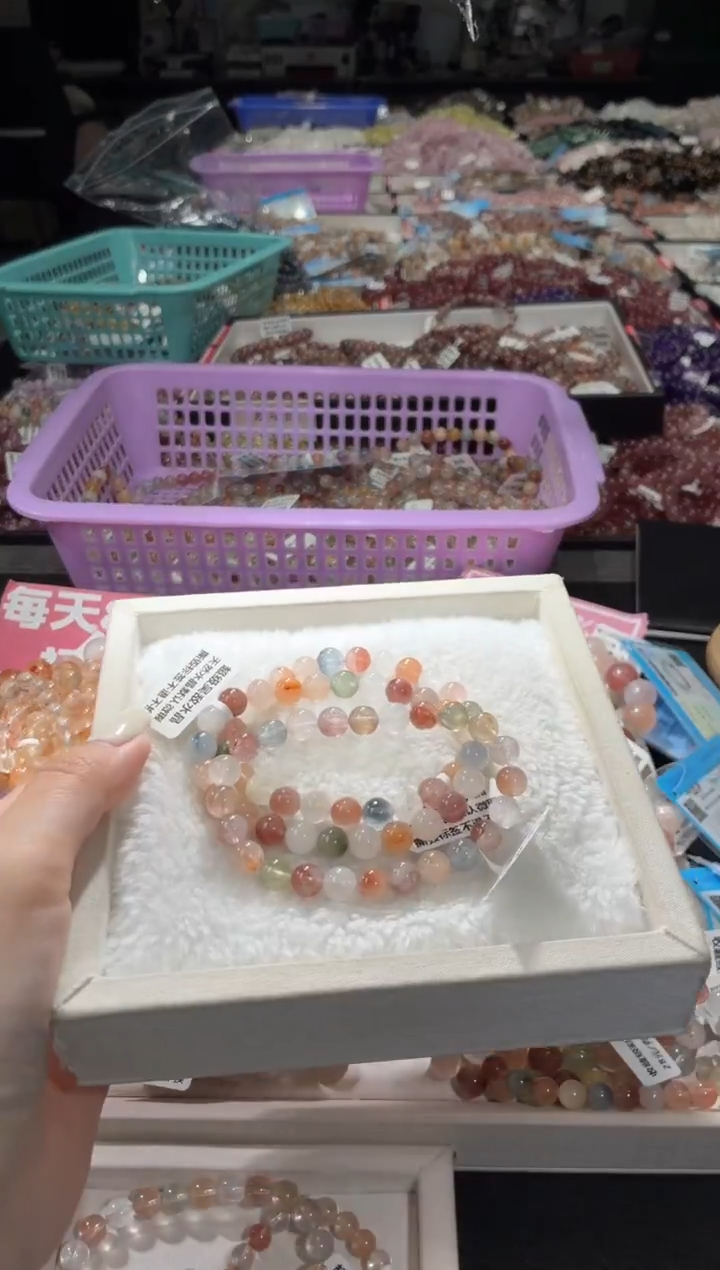 未镶嵌手链水晶180号 3条多样性发一R  7+