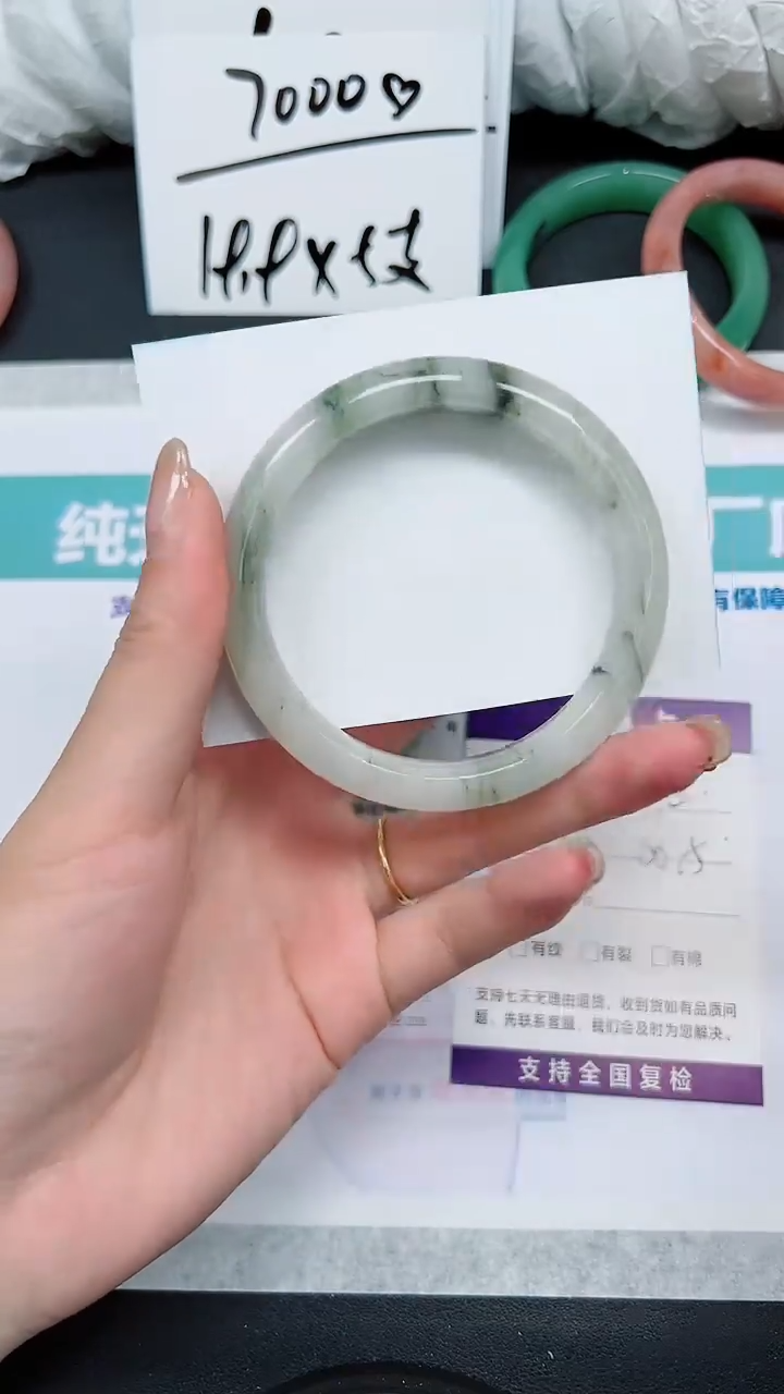 石英质玉未镶嵌手镯S102-59/60/61