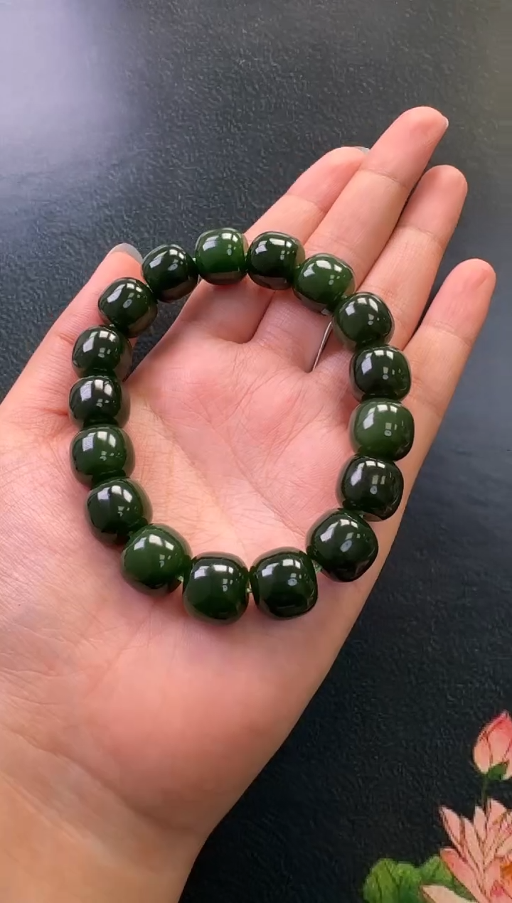 【闪购商品】和田玉（碧玉）未镶嵌手串手串