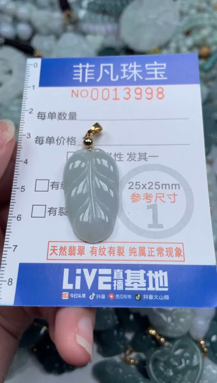 颈饰未镶嵌翡翠13998