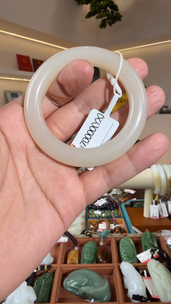 未镶嵌手镯和田玉YX53.8