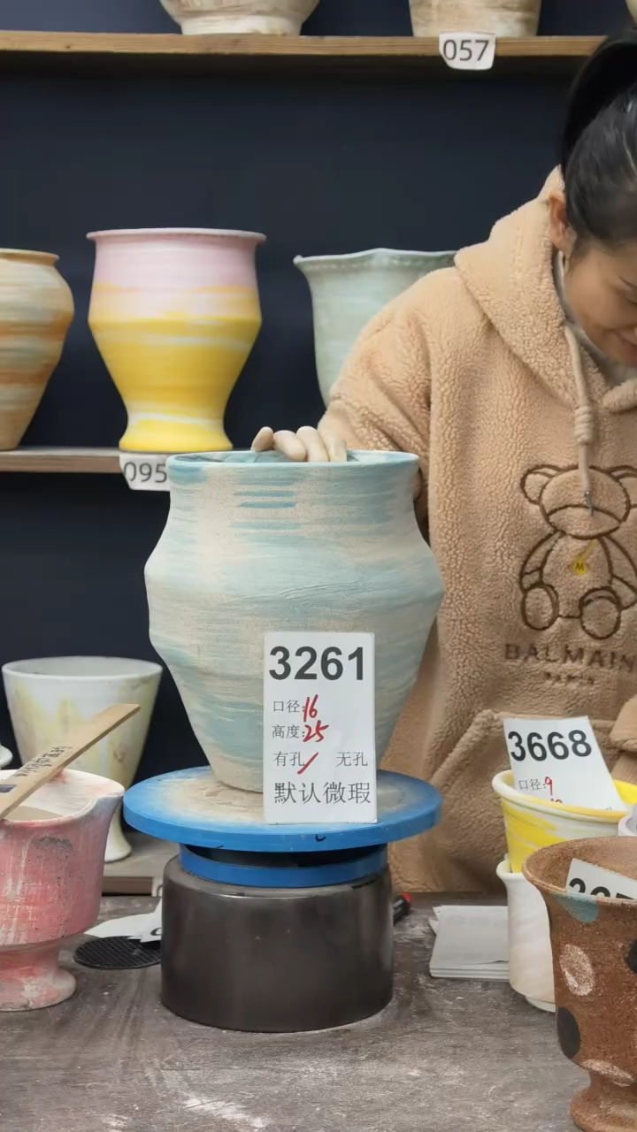 景德镇花盆默认微瑕3261