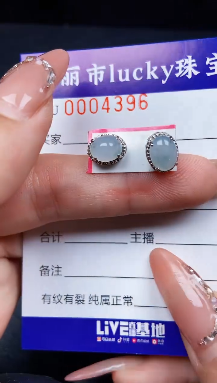 翡翠银S925镶嵌颈饰4396